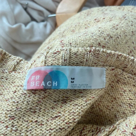 Free People Gio Knit Lounge Sweater  Set Heather Yellow Size Medium - Picture 7 of 11